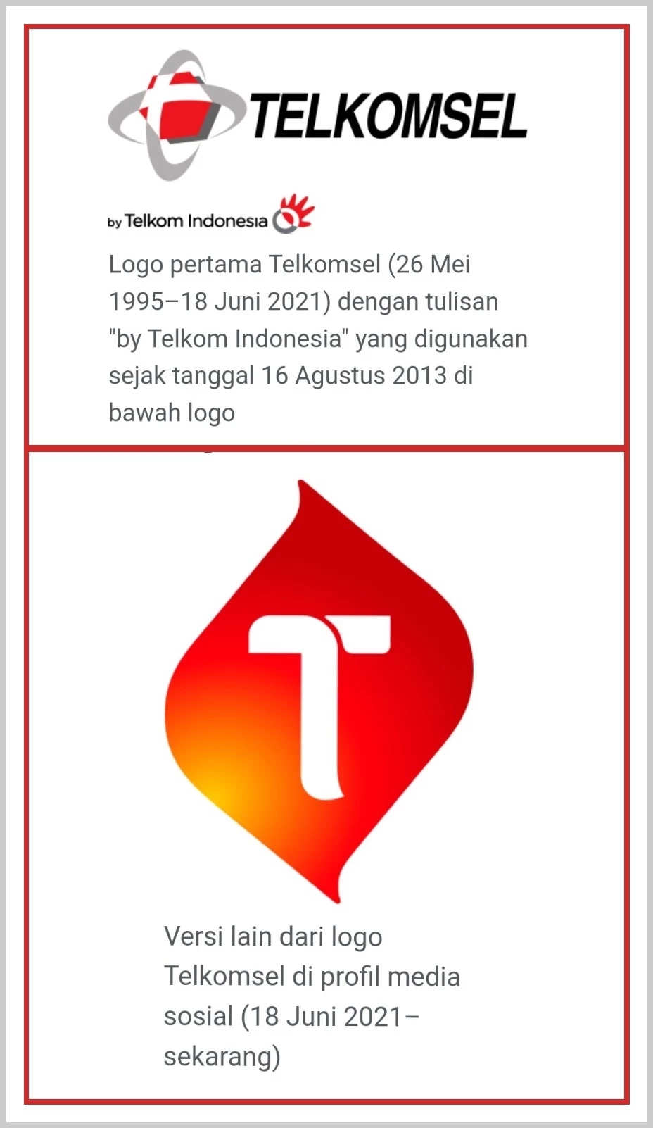 Perjalanan logo Telkomsel 