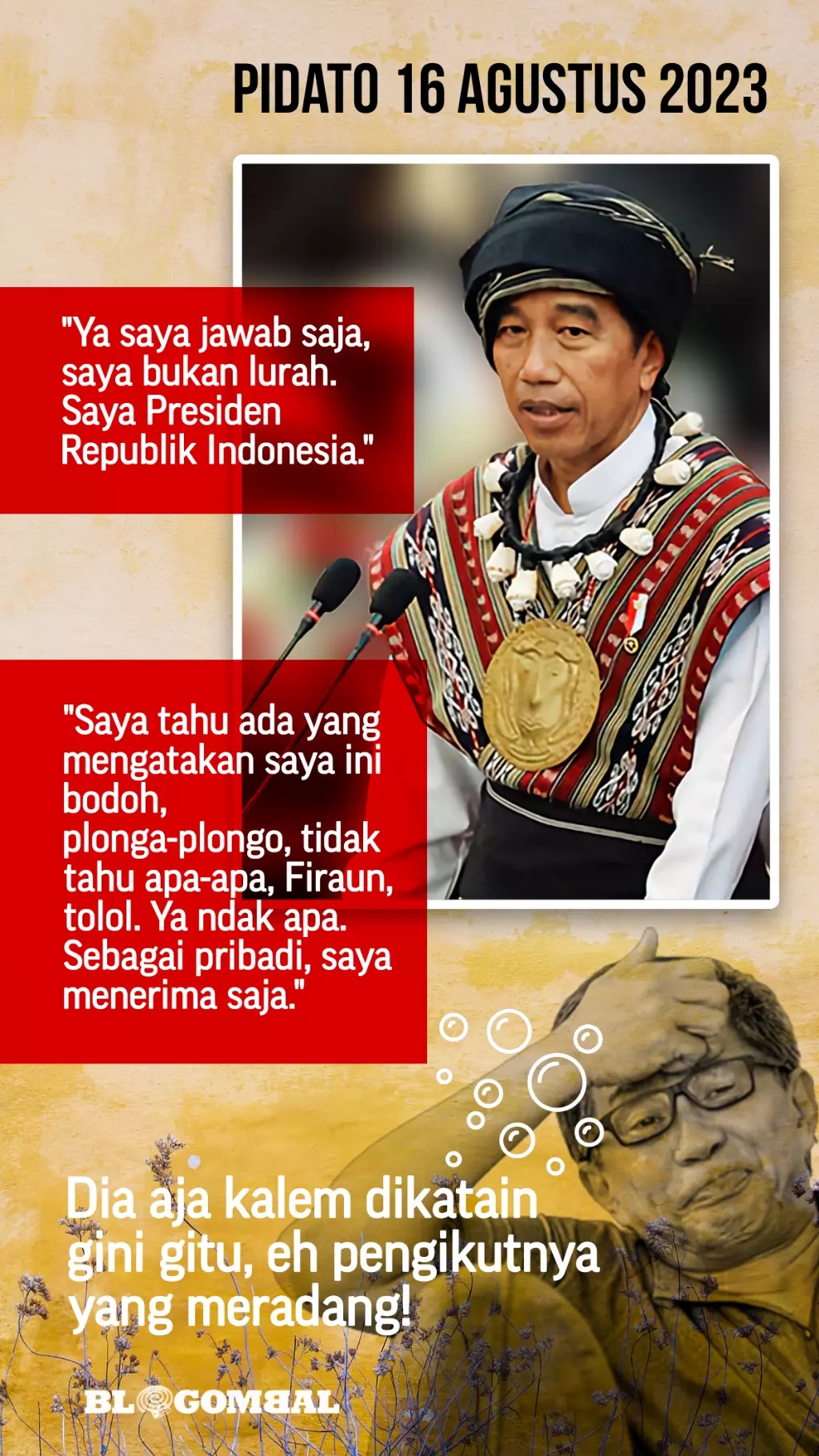 Jokowi, Pak Lurah, makian, dan Rocky Gerung 