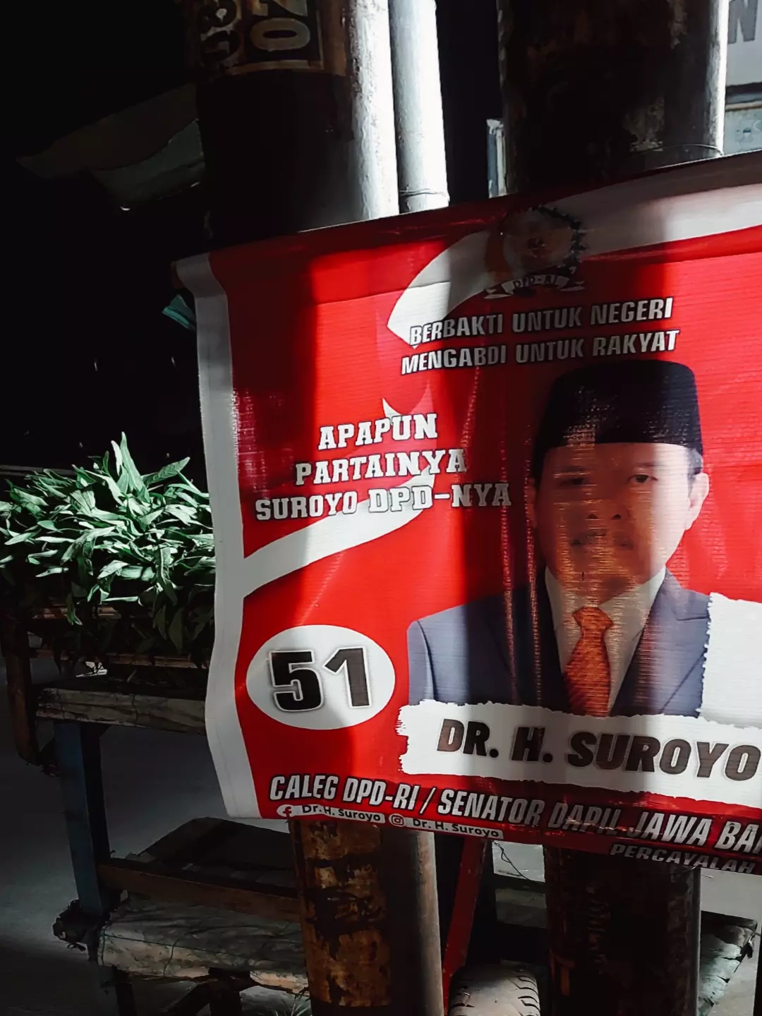 Kampanye dini calon senator Jabar Suroyo 