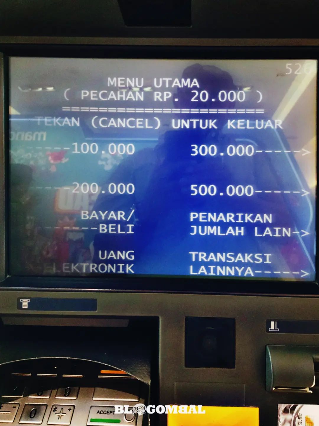 ATM berisi pecahan Rp20.000-an di pusat bisnis Jakarta
