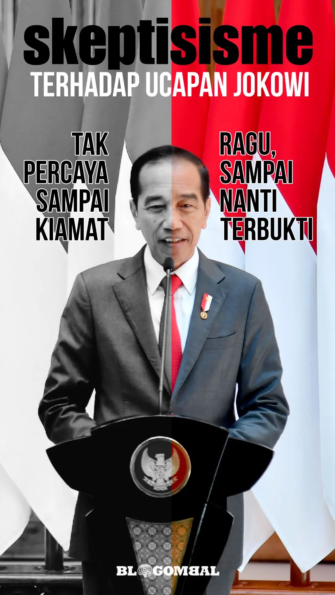 Skeptisisme positif dan negatif terhadap Jokowi 